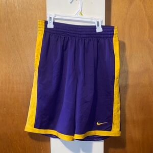 💜💛💜NWOT Nike Purple Shorts with Yellow Trim